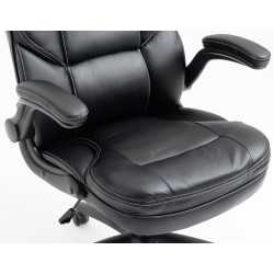 Καρέκλα Γραφείου Διευθυντική Δερματίνης με ρυθμιζόμενο προσκέφαλο και κινούμενα μπράτσα 118-126x71x68cm μαύρη Καρέκλα Γραφείου Διευθυντική Δερματίνης με ρυθμιζόμενο προσκέφαλο και κινούμενα μπράτσα 118-126x71x68cm μαύρη