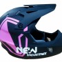 Full Face Κράνος ποδηλάτου BMX Freeride - Downhill ΜΟΟΝ matt Black with Pink