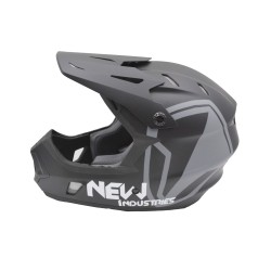 Full Face Κράνος ποδηλάτου BMX Freeride - Downhill ΜΟΟΝ matt Black