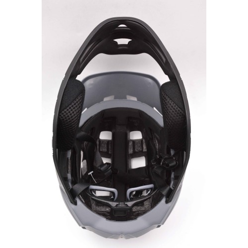 Full Face Κράνος ποδηλάτου BMX Freeride - Downhill ΜΟΟΝ matt Grey