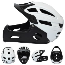 Full Face Κράνος ποδηλάτου BMX Freeride MY NAT Λευκό