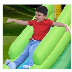 Happy Hop Φουσκωτό Τραμπολίνο  με Διπλή Τσουλήθρα The Forest Bouncer 