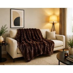 Σετ Ριχτάρια 3 τεμαχίων για διθέσιο, τριθέσιο καναπέ και πολυθρόνα σε καφέ χρώμα Σετ Ριχτάρια 3 τεμαχίων για διθέσιο, τριθέσιο καναπέ και πολυθρόνα σε καφέ χρώμα