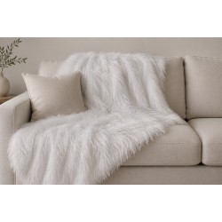Ριχτάρι για διθέσιο καναπέ 180x250cm σε λευκό χρώμα