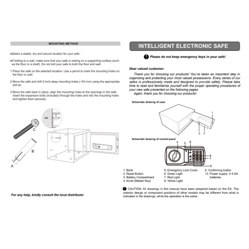 Safewell Χρηματοκιβώτιο με ψηφιακό κλείδωμα Μ25xΠ35xΥ25cm Βάρους 8kg Safewell Χρηματοκιβώτιο με ψηφιακό κλείδωμα Μ25xΠ35xΥ25cm Βάρους 8kg