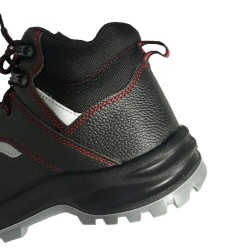 Μποτάκι εργασίας ασφαλείας αντιολισθητικό S3 και oil resistant μαύρο-κόκκινο