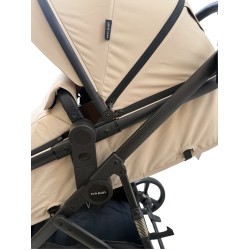 3 σε 1 αναδιπλούμενο πολυκαρότσι μωρού Fun Baby Star με κάθισμα αυτοκινήτου που κουμπώνει στο σκελετό κάθισμα που μετατρέπεται σε καλαθούνα 0+ μπεζ