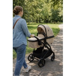 3 σε 1 αναδιπλούμενο πολυκαρότσι μωρού Fun Baby Star με κάθισμα αυτοκινήτου που κουμπώνει στο σκελετό κάθισμα που μετατρέπεται σε καλαθούνα 0+ μπεζ 3 σε 1 αναδιπλούμενο πολυκαρότσι μωρού Fun Baby Star με κάθισμα αυτοκινήτου που κουμπώνει στο σκελετό κάθισμα που μετατρέπεται σε καλαθούνα 0+ μπεζ