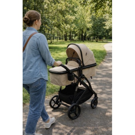 3 σε 1 αναδιπλούμενο πολυκαρότσι μωρού Fun Baby Star με κάθισμα αυτοκινήτου που κουμπώνει στο σκελετό κάθισμα που μετατρέπεται σε καλαθούνα 0+ μπεζ 3 σε 1 αναδιπλούμενο πολυκαρότσι μωρού Fun Baby Star με κάθισμα αυτοκινήτου που κουμπώνει στο σκελετό κάθισμα που μετατρέπεται σε καλαθούνα 0+ μπεζ