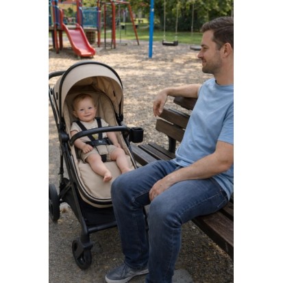 3 σε 1 αναδιπλούμενο πολυκαρότσι μωρού Fun Baby Star με κάθισμα αυτοκινήτου που κουμπώνει στο σκελετό κάθισμα που μετατρέπεται σε καλαθούνα 0+ μπεζ 3 σε 1 αναδιπλούμενο πολυκαρότσι μωρού Fun Baby Star με κάθισμα αυτοκινήτου που κουμπώνει στο σκελετό κάθισμα που μετατρέπεται σε καλαθούνα 0+ μπεζ