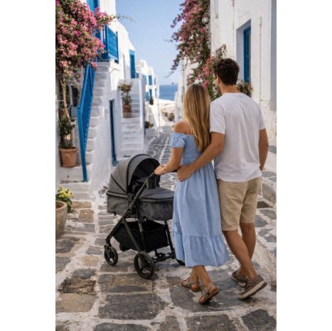 3 σε 1 αναδιπλούμενο πολυκαρότσι μωρού Fun Baby Star με κάθισμα αυτοκινήτου που κουμπώνει στο σκελετό κάθισμα που μετατρέπεται σε καλαθούνα 0 γκρι 3 σε 1 αναδιπλούμενο πολυκαρότσι μωρού Fun Baby Star με κάθισμα αυτοκινήτου που κουμπώνει στο σκελετό κάθισμα που μετατρέπεται σε καλαθούνα 0 γκρι