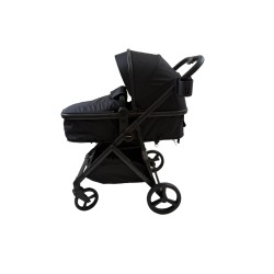 3 σε 1 αναδιπλούμενο πολυκαρότσι μωρού Fun Baby Star με κάθισμα αυτοκινήτου που κουμπώνει στο σκελετό κάθισμα που μετατρέπεται σε καλαθούνα 0+ μαύρο