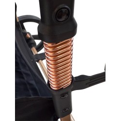 3 σε 1 αναδιπλούμενο πολυκαρότσι μωρού Fun Baby Star με κάθισμα αυτοκινήτου που κουμπώνει στο σκελετό κάθισμα που μετατρέπεται σε καλαθούνα 0+ μαύρο χρυσό