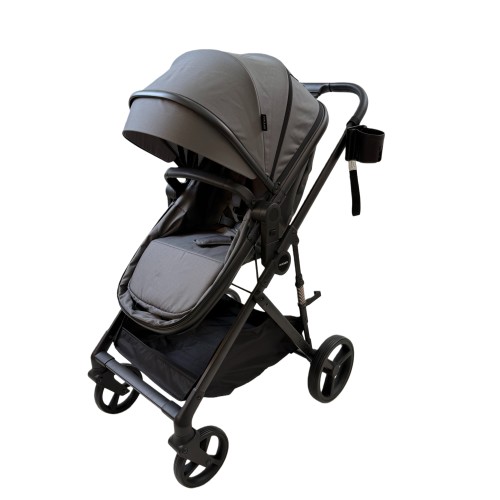 3 σε 1 αναδιπλούμενο πολυκαρότσι μωρού Fun Baby Star με κάθισμα αυτοκινήτου που κουμπώνει στο σκελετό κάθισμα που μετατρέπεται σε καλαθούνα 0 γκρι