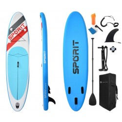 Φουσκωτή Σανίδα Sup Sporit 10'' με κουπί αξεσουάρ και σακίδιο μεταφοράς με μήκος 3.05m