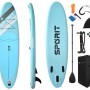 Φουσκωτή Σανίδα Sup Sporit 10'' με κουπί αξεσουάρ και σακίδιο μεταφοράς με μήκος 3.05m