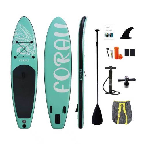 Φουσκωτή Σανίδα Sup Forall Turquoise 10.2'' με κουπί αξεσουάρ και σακίδιο μεταφοράς με μήκος 3.20m