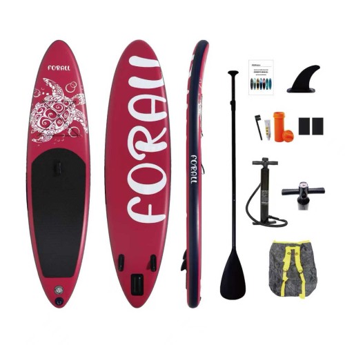 Φουσκωτή Σανίδα Sup Forall Burgundy 10.2'' με κουπί αξεσουάρ και σακίδιο μεταφοράς με μήκος 3.20m