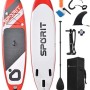 Φουσκωτή Σανίδα Sup Sporit Red 10'' με κουπί αξεσουάρ και σακίδιο μεταφοράς με μήκος 3.05m