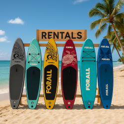 Φουσκωτή Σανίδα Sup Forall Blue 10.2'' με κουπί αξεσουάρ και σακίδιο μεταφοράς με μήκος 3.20m