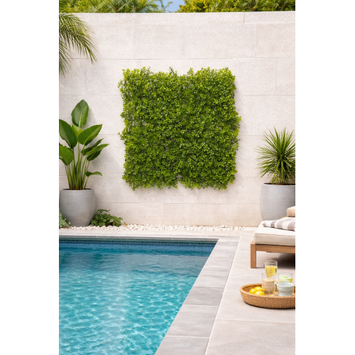 Συνθετικό Πάνελ Φυλλωσιάς  Milan 50x50cm εξωτερικού και εσωτερικού χώρου απο συνθετικό υλικό
