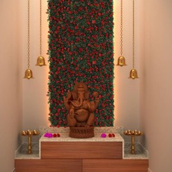 Συνθετικό Πάνελ Φυλλωσιάς Ικαρία 60x40cm εξωτερικού και εσωτερικού χώρου απο συνθετικό υλικό