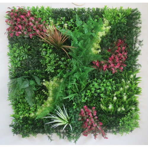 Συνθετικό Πάνελ Φυλλωσιάς Ρόδος 100x100cm εξωτερικού και εσωτερικού χώρου απο συνθετικό υλικό