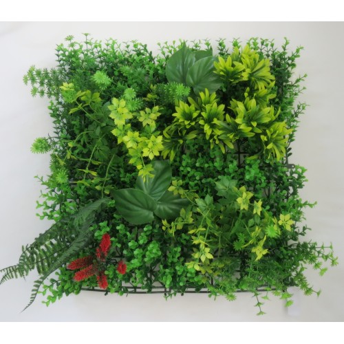 Συνθετικό Πάνελ Φυλλωσιάς Βέρνη 50x50cm εξωτερικού και εσωτερικού χώρου απο συνθετικό υλικό