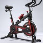 Ποδήλατο Γυμναστικής Μαύρο Κόκκινο με οθόνη και μετρητή ταχύτητας απόστασης και θερμίδων J8810