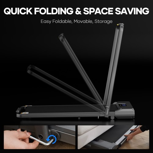 Διάδρομος γυμναστικής αναδιπλούμενος ηλεκτρικός σε μαύρο με οθόνη ένδειξης 791