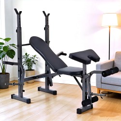 Πολυλειτουργικός πάγκος γυμναστικής για μέγιστο βάρος 150 κιλά DC-205B