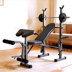 Πολυλειτουργικός πάγκος γυμναστικής για μέγιστο βάρος 150 κιλά DC-205B