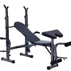 Πολυλειτουργικός πάγκος γυμναστικής για μέγιστο βάρος 150 κιλά DC-205B