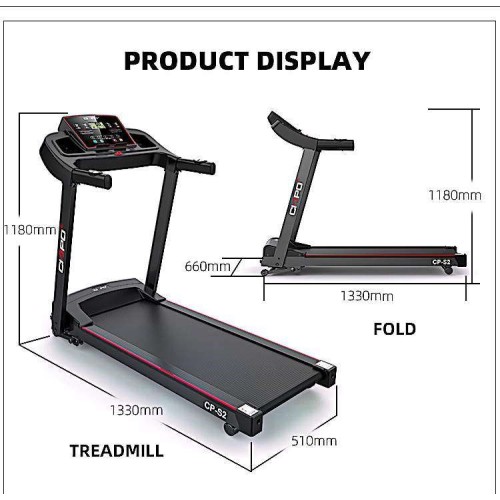 Ηλεκτρικός Διάδρομος Γυμναστικής CIAPO 3HP Πολυλειτουργικός με LCD οθόνη και bluetooth CP-S2
