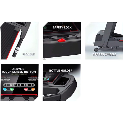 Ηλεκτρικός Διάδρομος Γυμναστικής CIAPO 3HP Πολυλειτουργικός με LCD οθόνη και bluetooth CP-S2