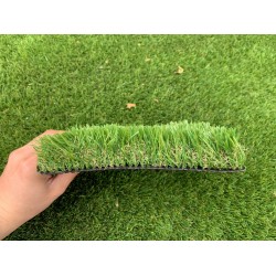 Fun-Garden Επαγγελματικός 40mm Συνθετικός Χλοοτάπητας πάχος Γκαζόν πλάτος 2m μήκος 25m = 50tm 4488-40-2-15