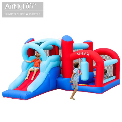 Φουσκωτό Τραμπολίνο Fun Arena με Τσουλήθρα, Μπασκέτα & Παιχνίδια Στόχου 378×295×205 cm Φουσκωτό Τραμπολίνο Fun Arena με Τσουλήθρα, Μπασκέτα & Παιχνίδια Στόχου 378×295×205 cm