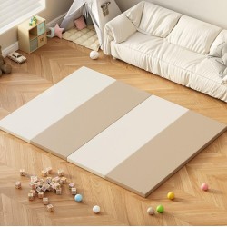 Χαλάκι - Στρώμα δραστηριοτήτων για ηλικία 0+ με μαλακή επένδυση foam διαστάσεων 180x150x4.5cm λευκό μπεζ