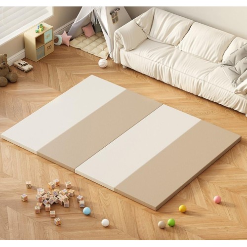 Χαλάκι - Στρώμα δραστηριοτήτων για ηλικία 0+ με μαλακή επένδυση foam διαστάσεων 180x150x4.5cm λευκό μπεζ